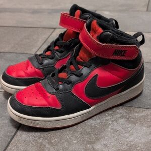 Nike Kids Black and Red Sneakers